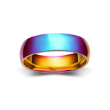 Funki Buys | Rings | Colorful Rainbow Men Women Wedding Ring | Tungsten
