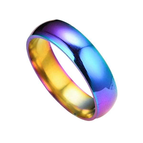 Funki Buys | Rings | Colorful Rainbow Men Women Wedding Ring | Tungsten