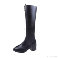 Funki Buys | Boots | Women's Long Knee High Boots | Front Zip Riding