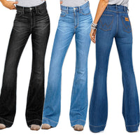 Funki Buys | Pants | Women's High Waste Skinny Bell Bottom Jeans | Flares