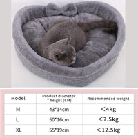 Funki Buys | Pet Beds | Cat Bed | Heart-shaped Cat Bed | Cozy Bed