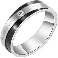Funki Buys | Rings | Always In My Heart Wedding Band Promise Ring 1 Pcs