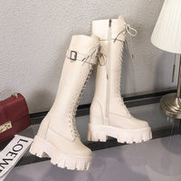Funki Buys | Boots | Women's Knee High Boots | Retro Motorcycle Boots