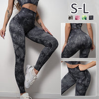 Women's Leggings Bubble Butt Pants Quick Dry High Waist Lifting Effect Yoga  Gym Workout Pilates Tie Dye Stretchy Sports Activewear