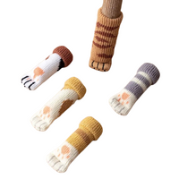 Funki Buys | Chair Leg Covers | Cat Paw Socks For Furniture Legs | 4 Pcs