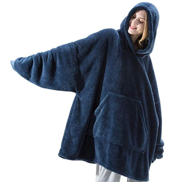 Funki Buys Hoodie Wearable Blanket Oversized Bed Jacket