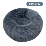 Funki Buys | Pet Beds | Dog Bed | Round Fluffy Pet Bed | Donut Cat Bed