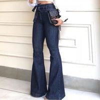 Funki Buys | Pants | Women's Flared Jeans | Thin Wide-Leg Flared Pants