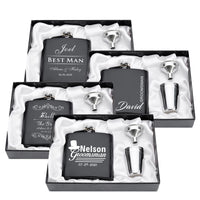 Funki Buys | Hip Flasks | Personalized Hip Flask Gift Box Set | 6oz