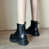 Funki Buys | Boots | Women's Black Ankle Boot | Chunky Heel