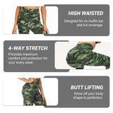 Funki Buys | Pants | Women's Camouflage Leggings | Military Army Green