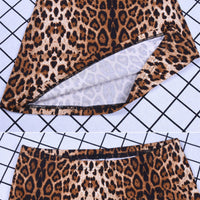 Funki Buys | Pants | Women's Flared Leopard Print Pants | High Waist