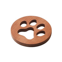 Funki Buys | Coasters | Solid Wood Cat Paw Cut Out Coasters 2 Pcs