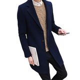 Funki Buys | Jackets | Men's Slim Fit Wool Blend Coat | Mid-length Business