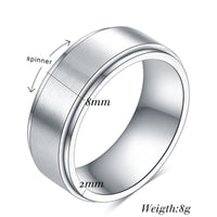 Funki Buys | Rings | Rotating Spinner Ring | Unisex Wedding Band 1 Pcs
