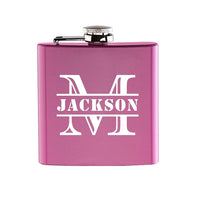 Funki Buys | Hip Flasks | Pink Personalized 6oz Hip Flask | Bride Gift