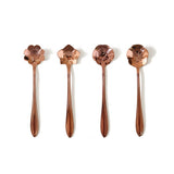 Funki Buys | Spoons | Vintage Gold Flower Coffee Spoons 8 Pcs