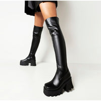 Funki Buys | Boots | Women's Over The Knee Chunky Heel Long Boots