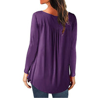 Funki Buys | Shirts | Women's V-neck Long-sleeved Loose Ladies Top