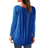 Funki Buys | Shirts | Women's V-neck Long-sleeved Loose Ladies Top
