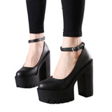 Funki Buys | Shoes | Women's Chunky Platform Shoes | Punk Gothic Heels