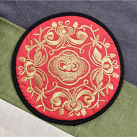 Funki Buys | Coasters | Vintage Embroidered Cloth Coasters | 10 Pcs