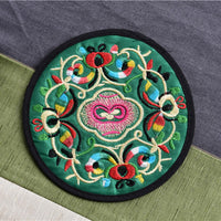 Funki Buys | Coasters | Vintage Embroidered Cloth Coasters | 10 Pcs