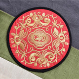 Funki Buys | Coasters | Chinese Floral Embroidered Mats 10 Pcs