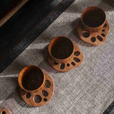 Funki Buys | Coasters | Natural Lotus Root Wood Drink Coasters | 6 Pcs
