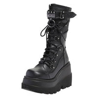 Funki Buys | Boots | Women's Platform High Wedges | Gothic Boots