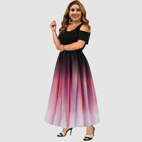 Funki Buys | Dresses | Women's Prom Gradient Dress | Plus Size Party