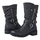 Funki Buys | Boots | Women's Biker Boot | Combat Boot | Western Rivet