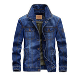 Funki Buys | Jackets | Men's Fleece Denim Jacket | 6XL Winter Coat
