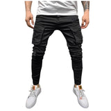 Funki Buys | Pants | Men's Stretch Tight Fit Cargo Pant | Skinny Jeans