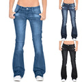 Funki Buys | Pants | Women's Flare Jeans Mid Waist Bell Jeans