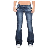Funki Buys | Pants | Women's Flare Jeans | Mid Waist Bell Jeans