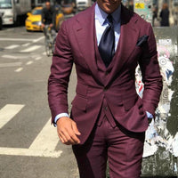 Funki Buys | Suits | Men's Classy Wedding Tuxedos | Slim Fit Men Suit