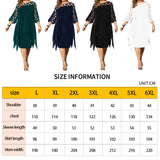 Funki Buys | Dresses | Women's Plus Size Lace Mesh Midi Party Dress