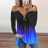 Funki Buys | Shirts | Women's Long Sleeved Zipper Tops | Buckle Strap