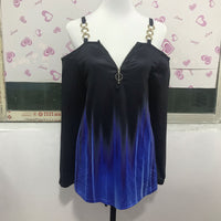 Funki Buys | Shirts | Women's Long Sleeved Zipper Tops | Buckle Strap