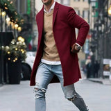 Funki Buys | Jackets | Men's Slim Fit Mid-Length Coat | Wind Breaker