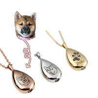 Funki Buys | Cremation Urn Necklaces | Custom Portrait Pet Urn Pendant