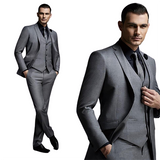 Funki Buys | Suits | Men's Formal Tuxedo Slim Fit 3 Piece Suit | Groom