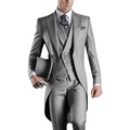 Funki Buys | Suits | Men's Custom 3 Pcs Grooms Suit Tailcoat