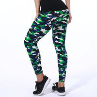 Funki Buys | Pants | Women's Camouflage Leggings | Army Leggins Graffiti Style