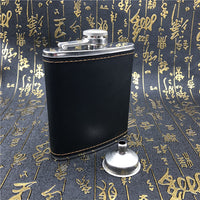 Funki Buys | Hip Flasks | High Quality Leather Bound Hip Flask 8 oz