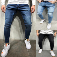 Funki Buys | Pants | Men's Skinny Jeans | Slim Fit Cargo Pencil Pants