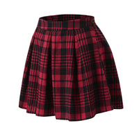 Funki Buys | Skirts | Women's Gothic Punk Miniskirt | Plaid Pleated
